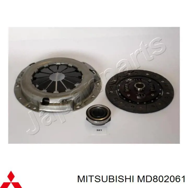 MD 802 061 Mitsubishi disco de embrague