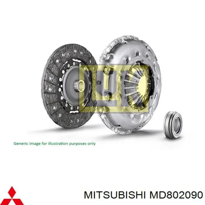 MD802090 Mitsubishi plato de presión del embrague