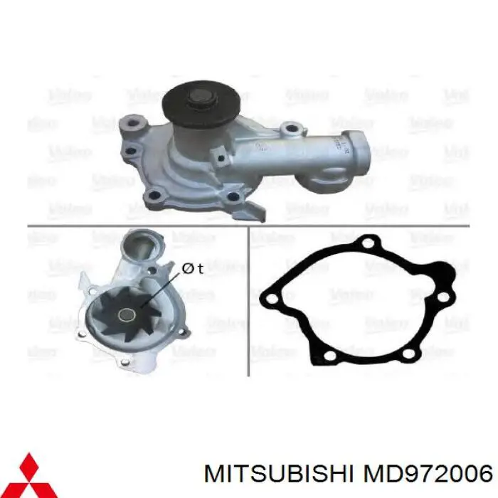 Bombeadora de agua Mitsubishi MD972006 precio, desde 42,85 EUR