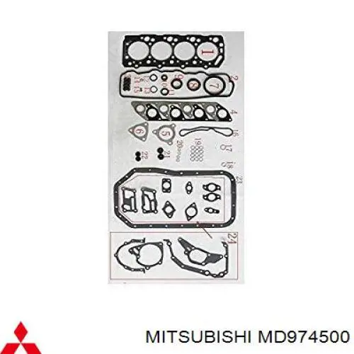 Comprar MD974500 Mitsubishi Kit completo de juntas del motor