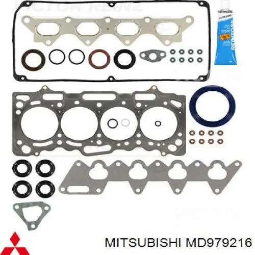 MD979216 Mitsubishi juego de juntas de motor, completo