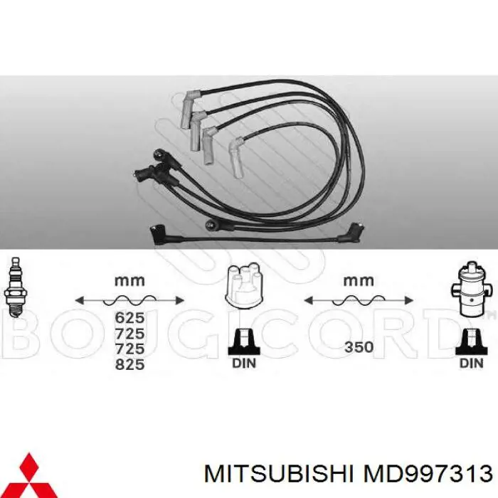 Juego de cables de bujias Mitsubishi MD997313 precio, desde 25,71 EUR
