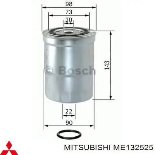 Comprar ME132525 Mitsubishi Filtro diesel