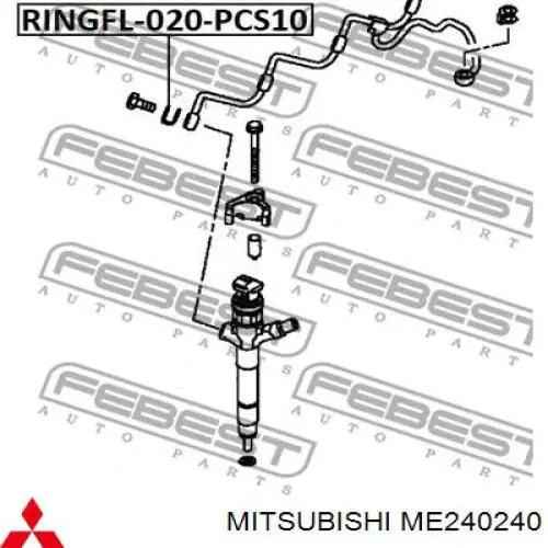 Comprar ME240240 Mitsubishi Arandela superior del inyector