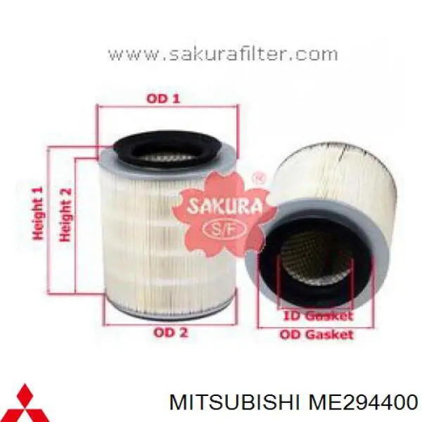ME294400 Mitsubishi Filtro de aire de motor