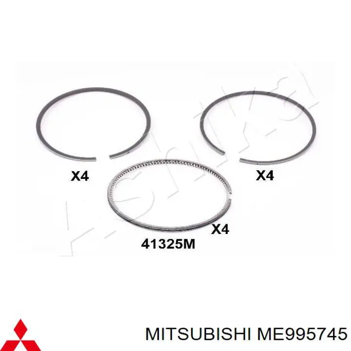 Juego de aros de pistón para motor, sobremedida (+0,50 mm) Mitsubishi ME995745 precio, desde 520,81 EUR