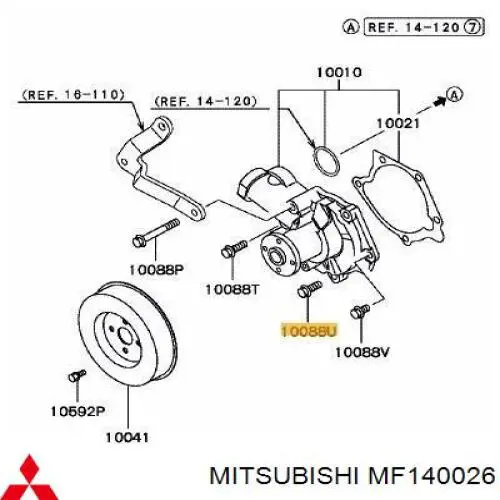  Mitsubishi MF140026 precio, desde  