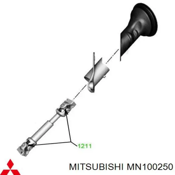Buje de barra estabilizadora delantera MN100250 Mitsubishi