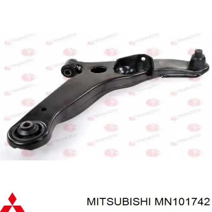 MN101742 Mitsubishi barra oscilante, suspensión de ruedas delantera, inferior derecha