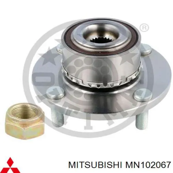 Mangueta delantera izquierda MN102067 Mitsubishi