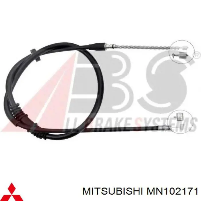 Comprar MN102171 Mitsubishi Cable de freno de mano trasero izquierdo
