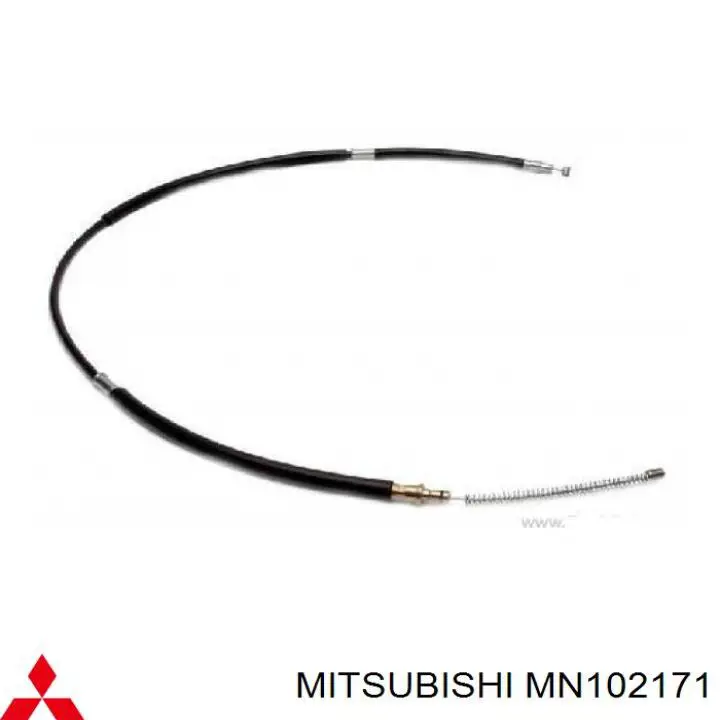 MN102171 Mitsubishi cable de freno de mano trasero izquierdo
