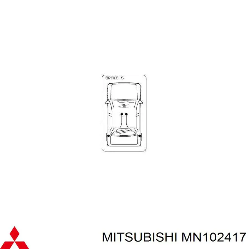 Cable de freno de mano trasero derecho Mitsubishi MN102417 precio, desde 27,95 EUR