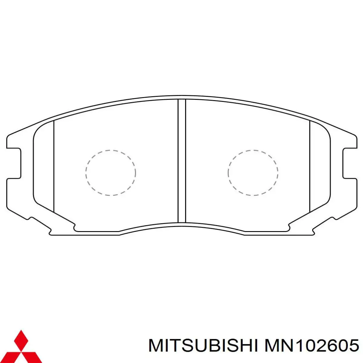 Comprar MN102605 Mitsubishi Pastillas delanteras de freno