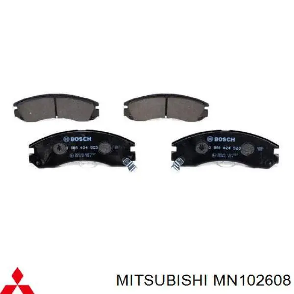 Pastillas freno delanteras Mitsubishi MN102608 precio, desde 23,49 EUR