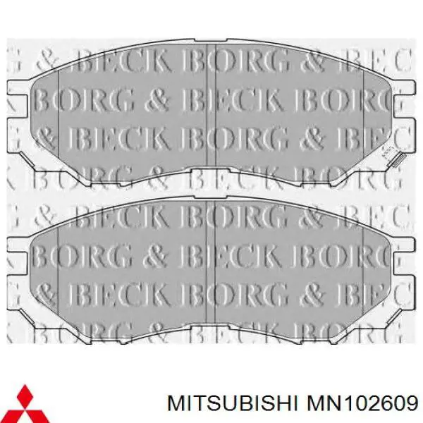 Pastillas freno delanteras Mitsubishi MN102609 precio, desde 25,61 EUR