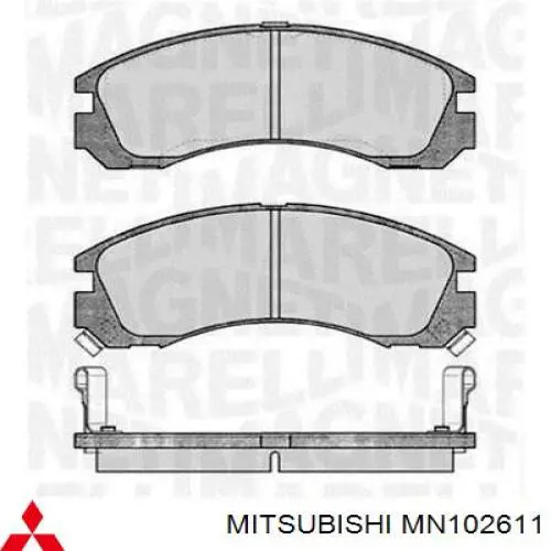 Pastillas freno delanteras Mitsubishi MN102611 precio, desde 23,49 EUR