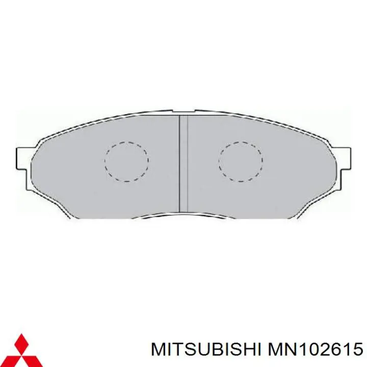 MN102615 Mitsubishi pastillas de freno delanteras