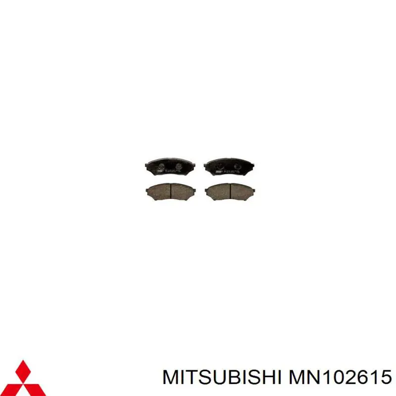 Comprar MN102615 Mitsubishi Pastillas delanteras de freno
