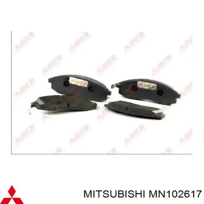 MN102617 Mitsubishi pastillas de freno delanteras