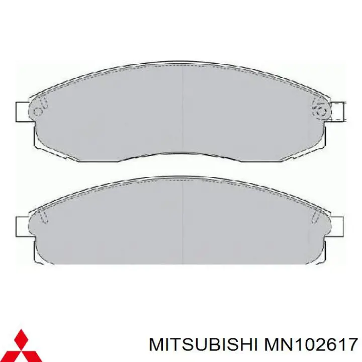 Pastillas freno delanteras Mitsubishi MN102617 precio, desde 21,36 EUR