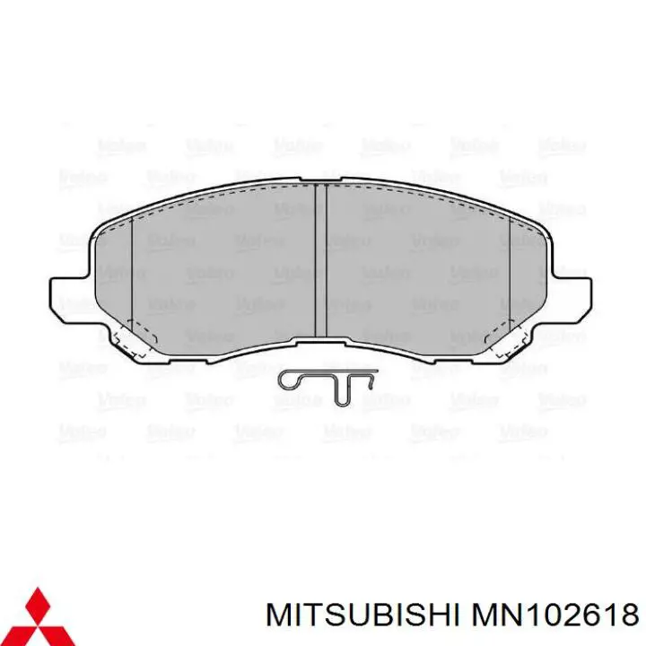 Pastillas freno delanteras Mitsubishi MN102618 precio, desde 23,19 EUR