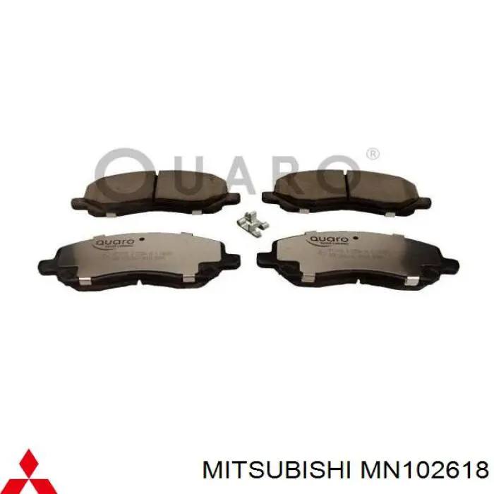 MN102618 Mitsubishi pastillas de freno delanteras