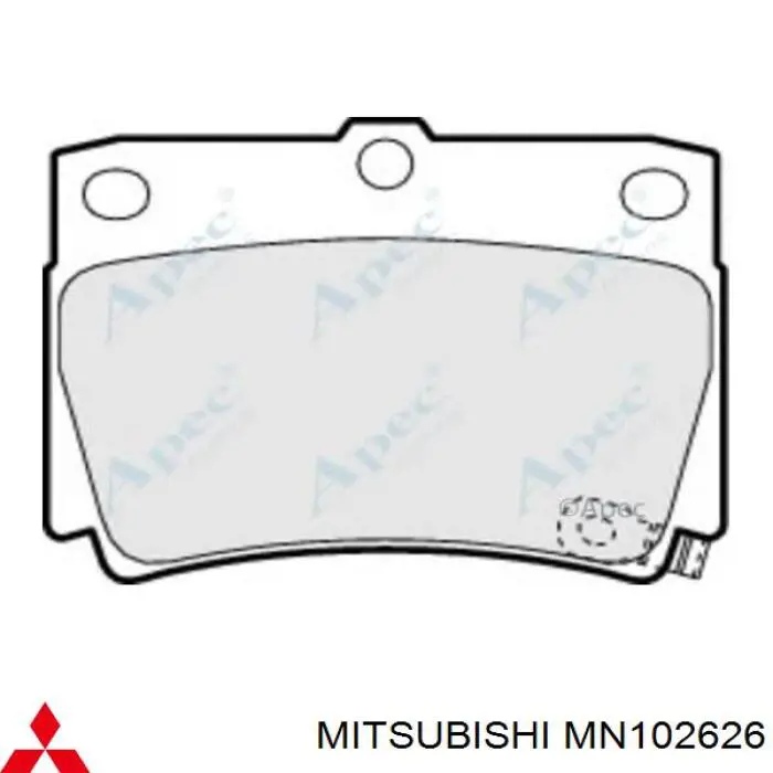 Comprar MN102626 Mitsubishi Pastillas de freno traseras