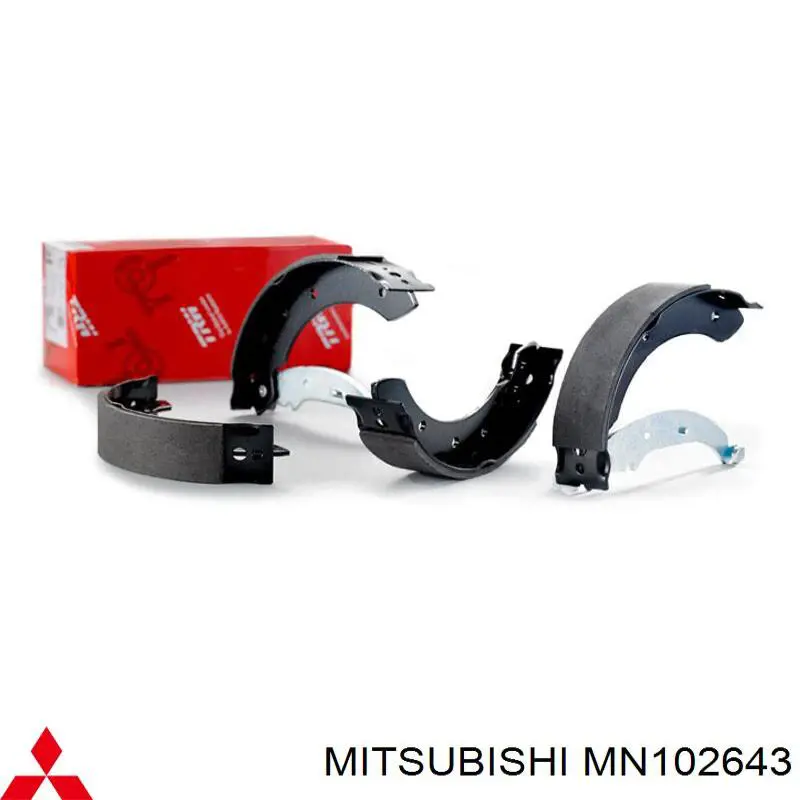 Zapatas de freno traseras Mitsubishi MN102643