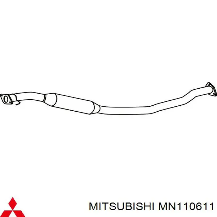 Silenciador del medio para Mitsubishi Grandis (NAW)