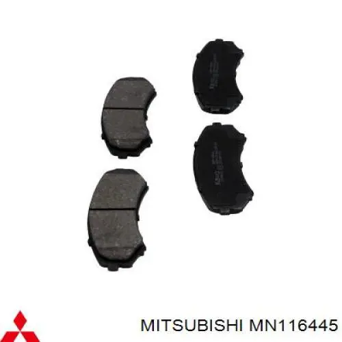 Pastillas de freno delanteras Mitsubishi MN116445