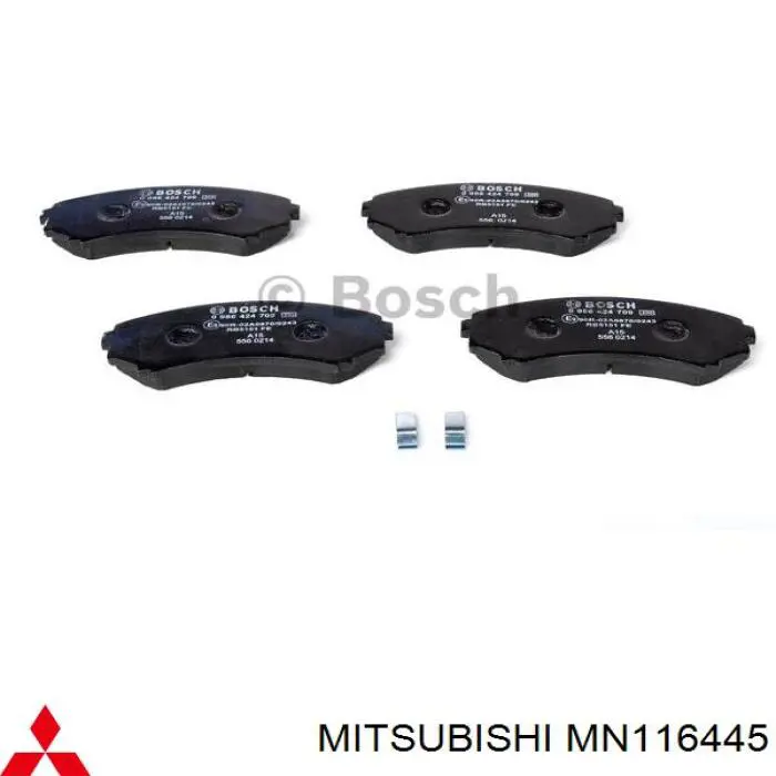 Pastillas freno delanteras Mitsubishi MN116445 precio, desde 23,69 EUR