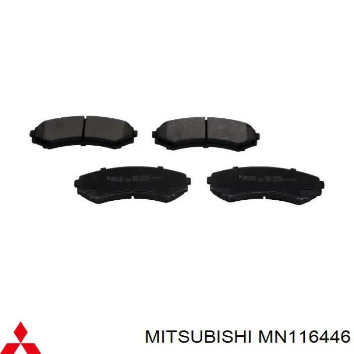 MN116446 Mitsubishi pastillas de freno delanteras