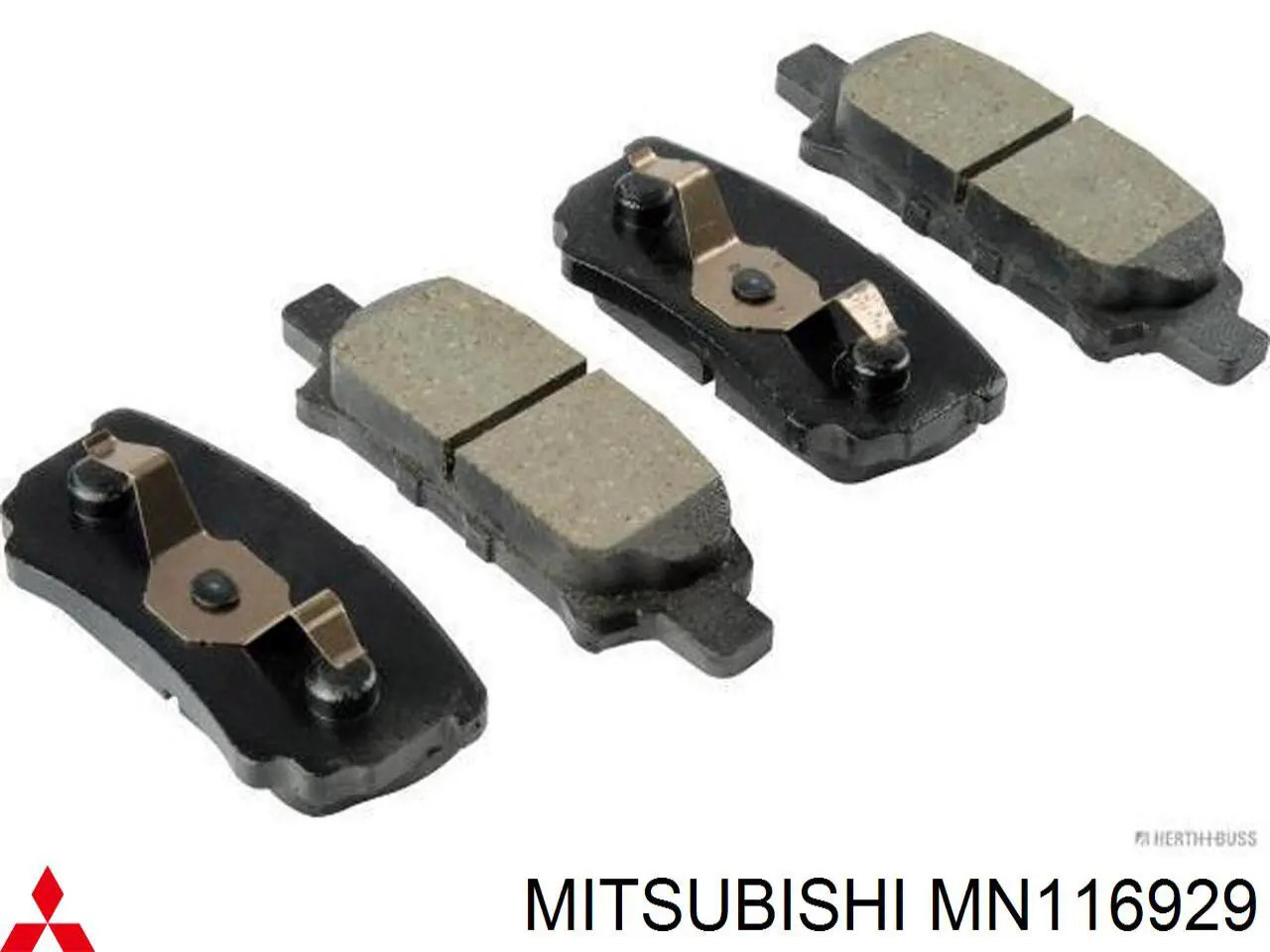 MN116929 Mitsubishi pastillas de freno traseras