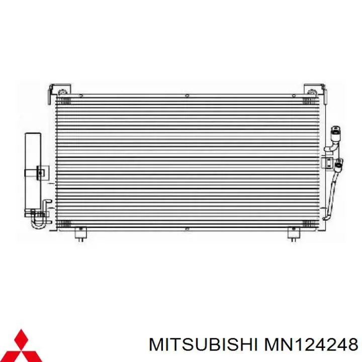 MN124248 Mitsubishi condensador aire acondicionado