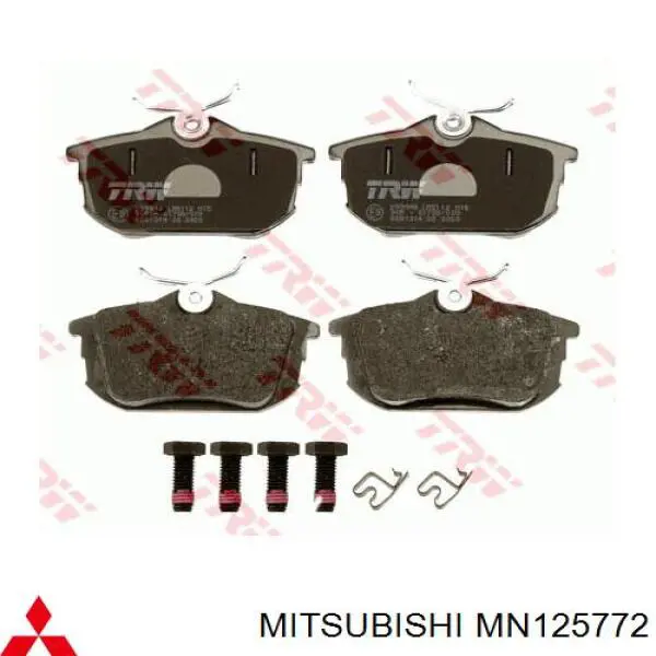 Pastillas traseras de freno Mitsubishi MN125772 precio, desde 19,15 EUR