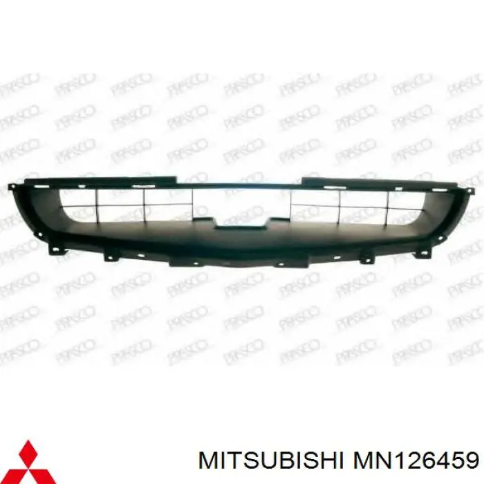 Rejilla, parachoques delantero para Mitsubishi Lancer (CSW)