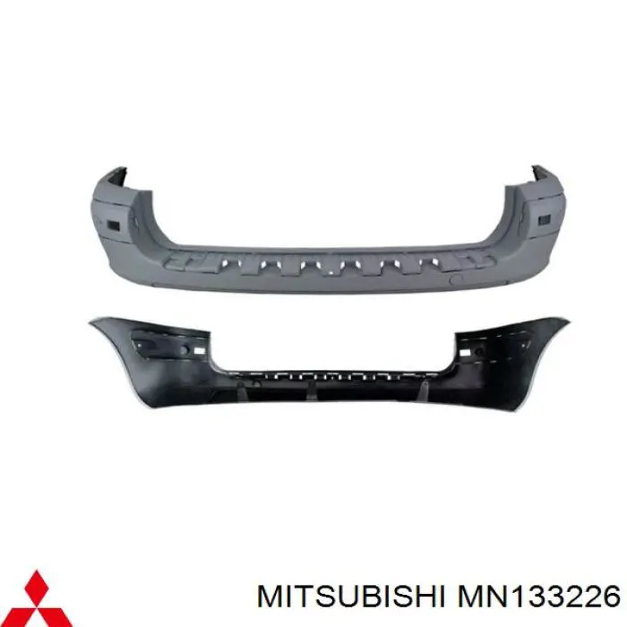 MN133226 Mitsubishi parachoques trasero