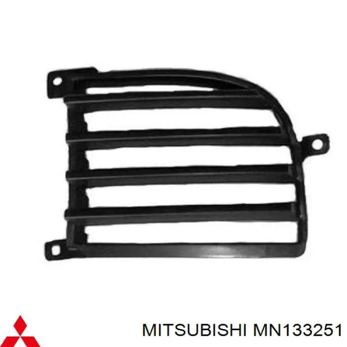 Comprar MN133251 Mitsubishi Rejilla izquierda del parachoques delantero