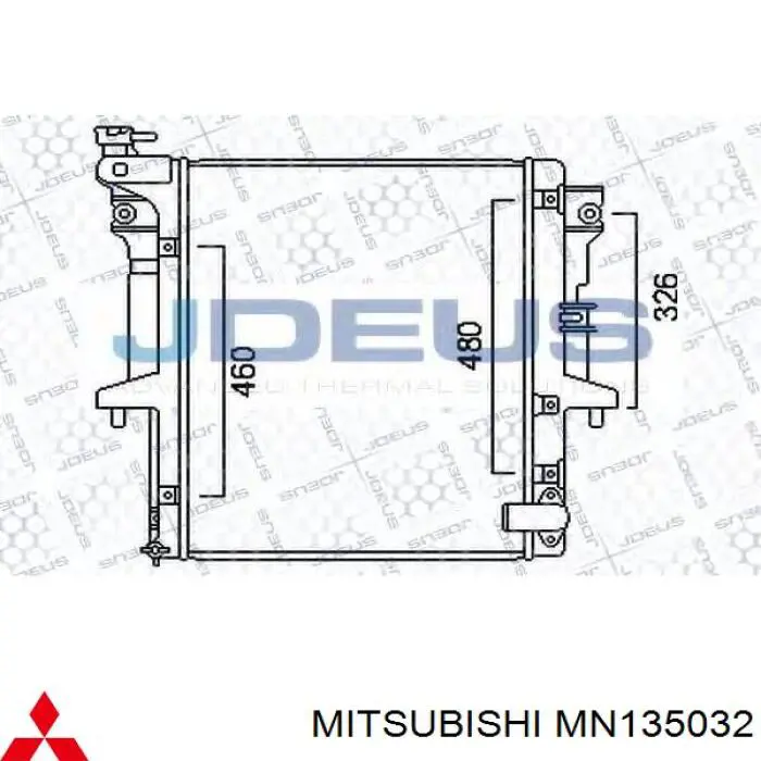 MN135032 Mitsubishi radiador