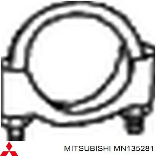 Abrazadera delantera del silenciador Mitsubishi MN135281 precio, desde 2,27 EUR