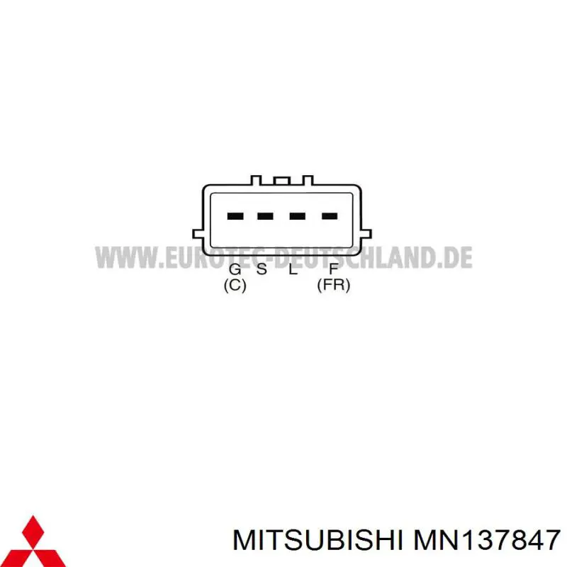 MN137847 Mitsubishi alternador