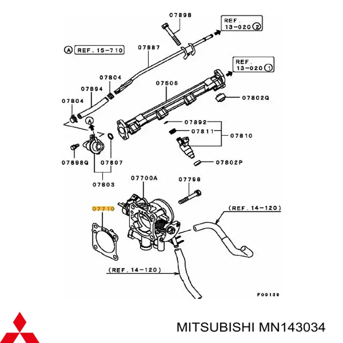 Sello de mariposa Mitsubishi MN143034 precio, desde 12,34 EUR