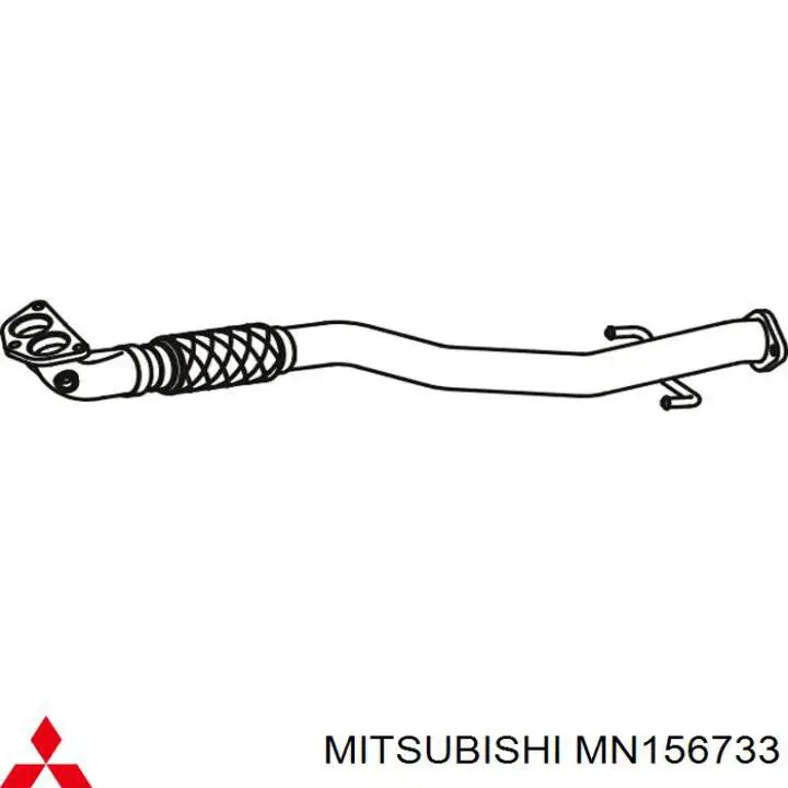 MN156733 Mitsubishi tubo de admisión del silenciador de escape delantero