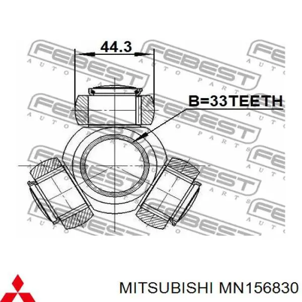 MN156830 Mitsubishi junta homocinética interior delantera derecha