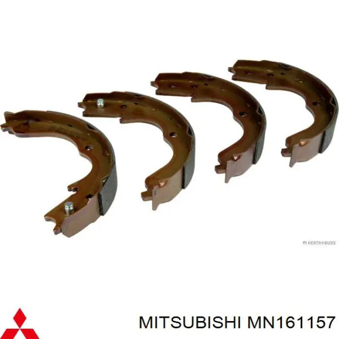 Comprar MN161157 Mitsubishi Juego de zapatas de frenos, freno de estacionamiento
