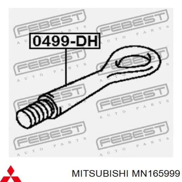 MN165999 Mitsubishi gancho de remolque