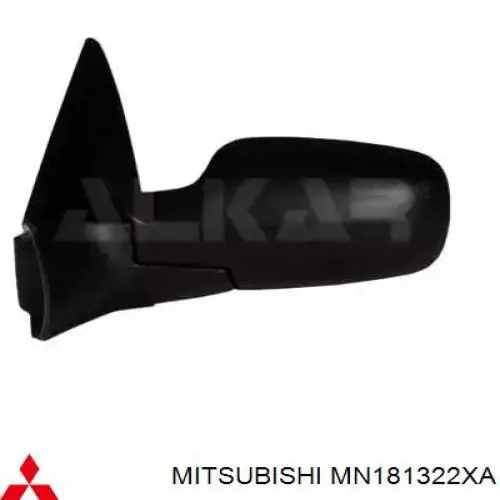MN181322XA Mitsubishi Moldura derecha del parachoques trasero