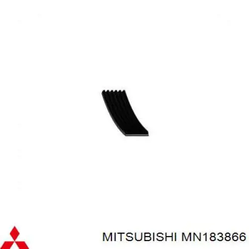 Correa de alternador MN183866 Mitsubishi