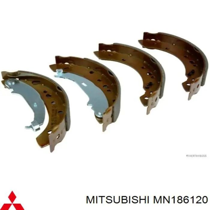 Zapatas de freno MN186120 Mitsubishi